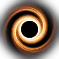 A black hole with a bright accretion disc