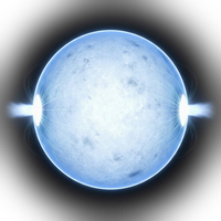 A neutron star with two beams
